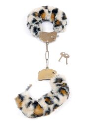 Вишукані металеві наручники - Furry Cuffs Leopard