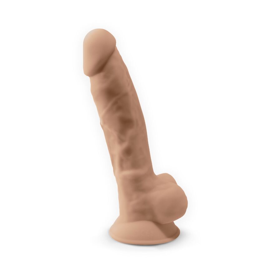 Фаллоимитатор SilexD Tomas Flesh (MODEL 1 size 9in), двухслойный, силикон+Silexpan, диаметр 4,9см