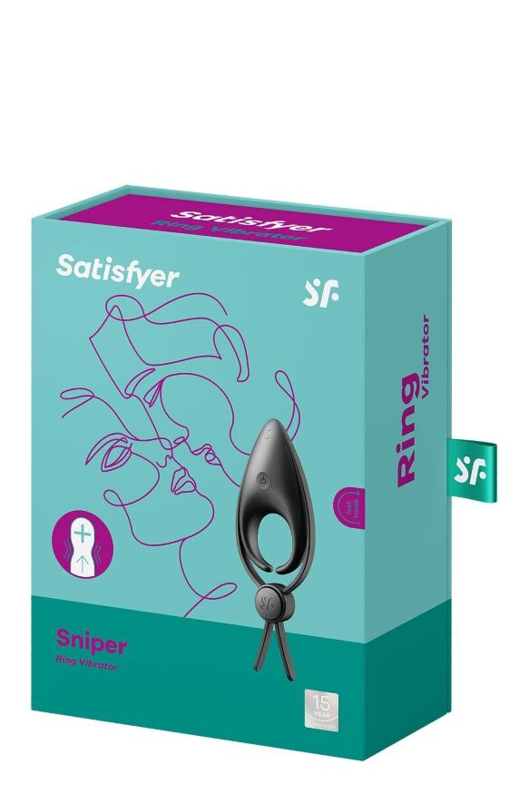 Ерекційне віброкільце Satisfyer Sniper чорне
