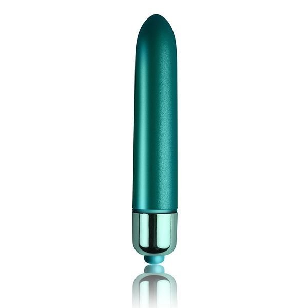 Вибропуля на батарейках Rocks Off RO-90mm Touch of Velvet Peacock Petals матовая