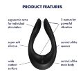 Вибратор для пар Satisfyer Endless Joy Black, 3 независимых мотора, многофункциональный