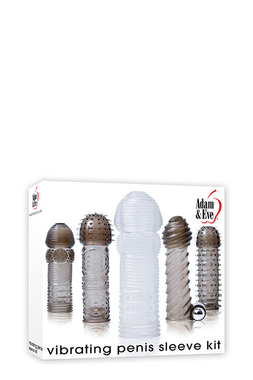 Набор насадок на член с вибрацией A&amp;E VIBRATING PENIS SLEEVE KIT