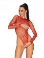 Боди Obsessive B126 teddy red S/M/L