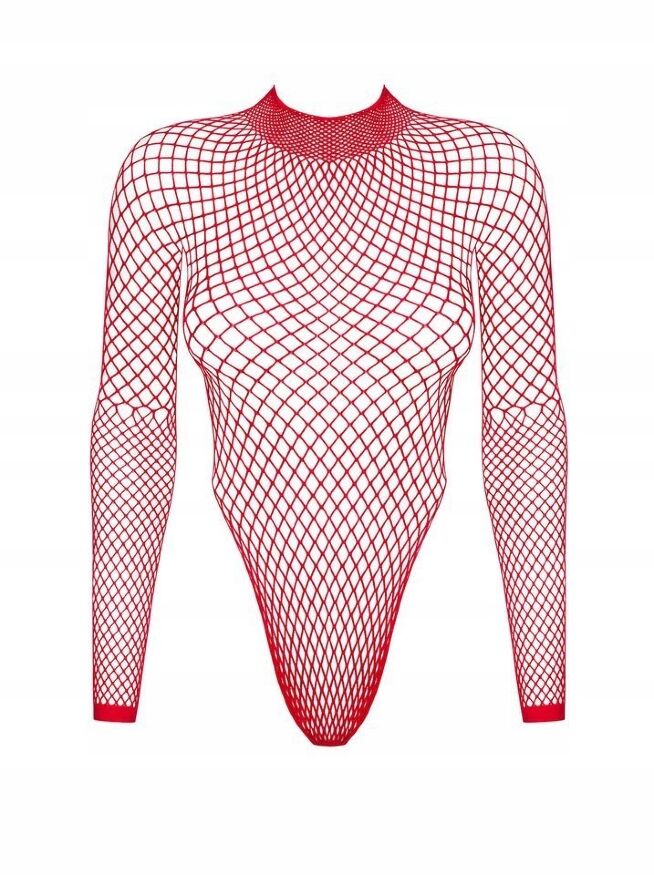 Боди Obsessive B126 teddy red S/M/L