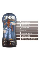 Мастурбатор-анус Blush Loverboy The Mechanic у колбі, коричневий