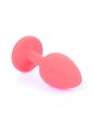 Анальная пробка - Jewellery Silicone Red Plug S Blue