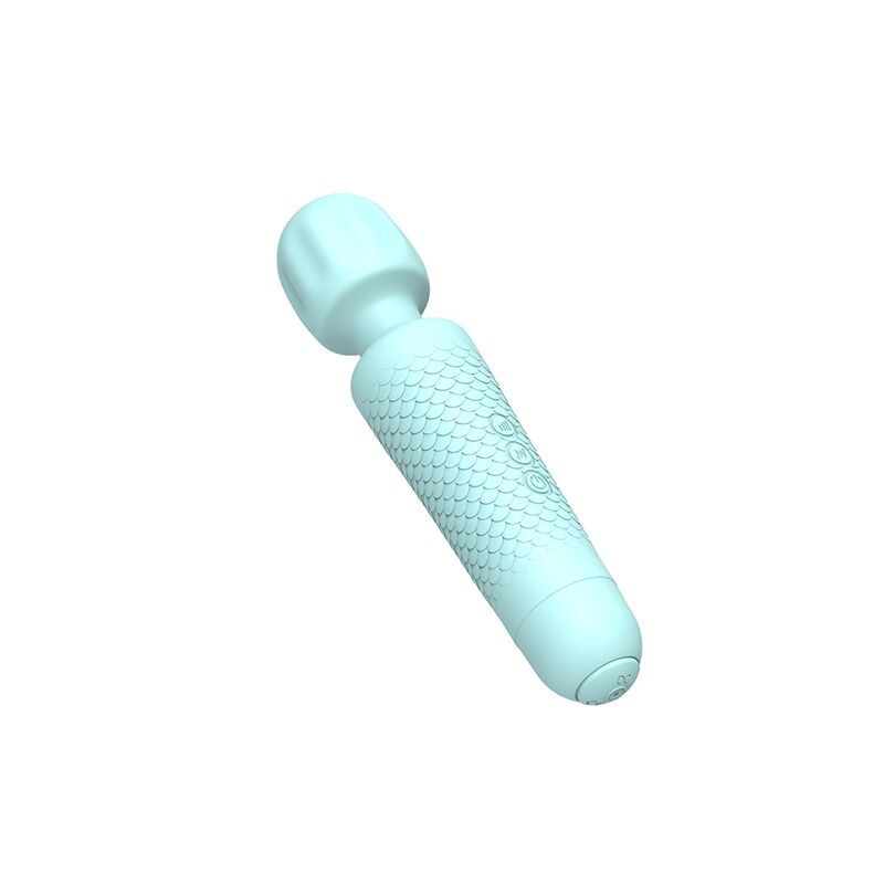 Міні-вібратор мікрофон Every Night Toys Sharon бірюзовий, 10 режимів вібрації