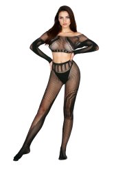Бодистокинг - Bodystocking 2071, black - One Size