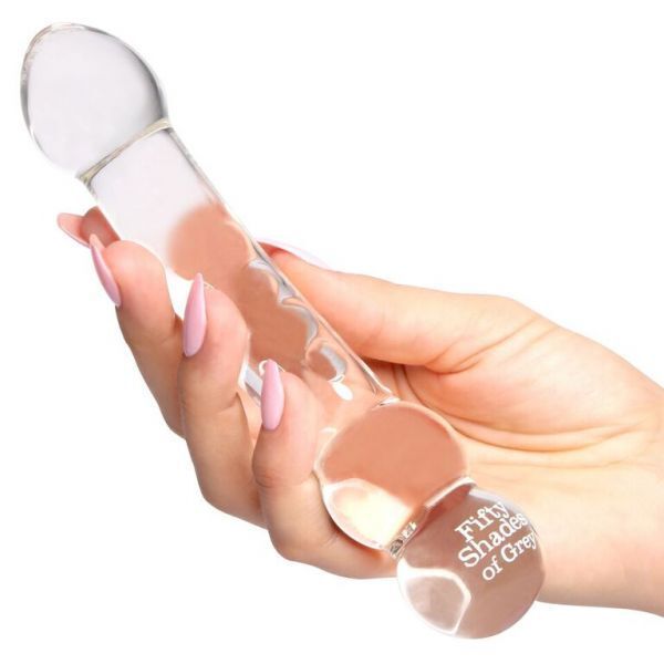 Cтимулятор из стекла Fifty Shades of Grey, Glass-Massage-Wand, 19х3,6 см