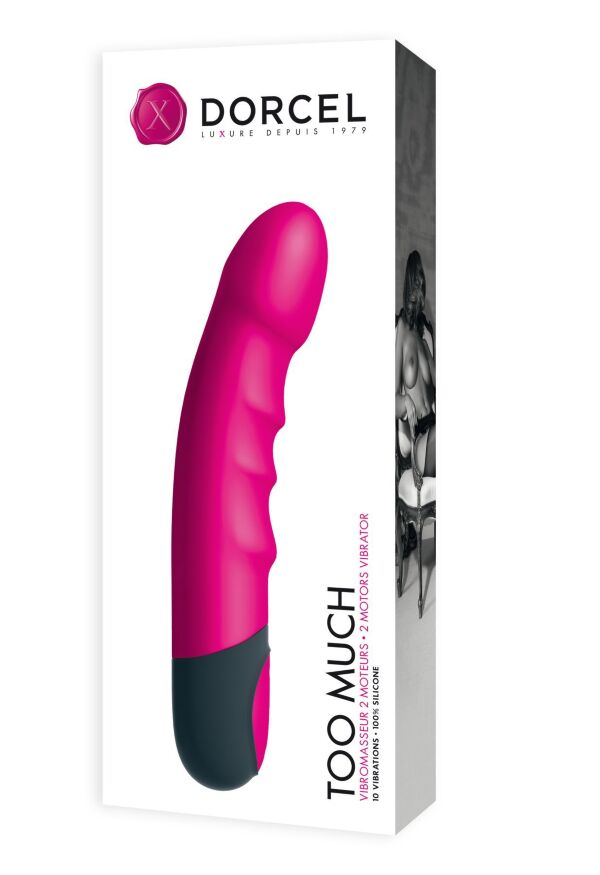 Вибратор ультрастимулирующий Dorcel Too Much V2, два мотора