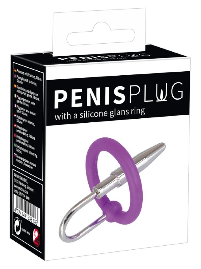 Стимулятор уретри - Penis Plug + Silicone Glans Ring Dilator