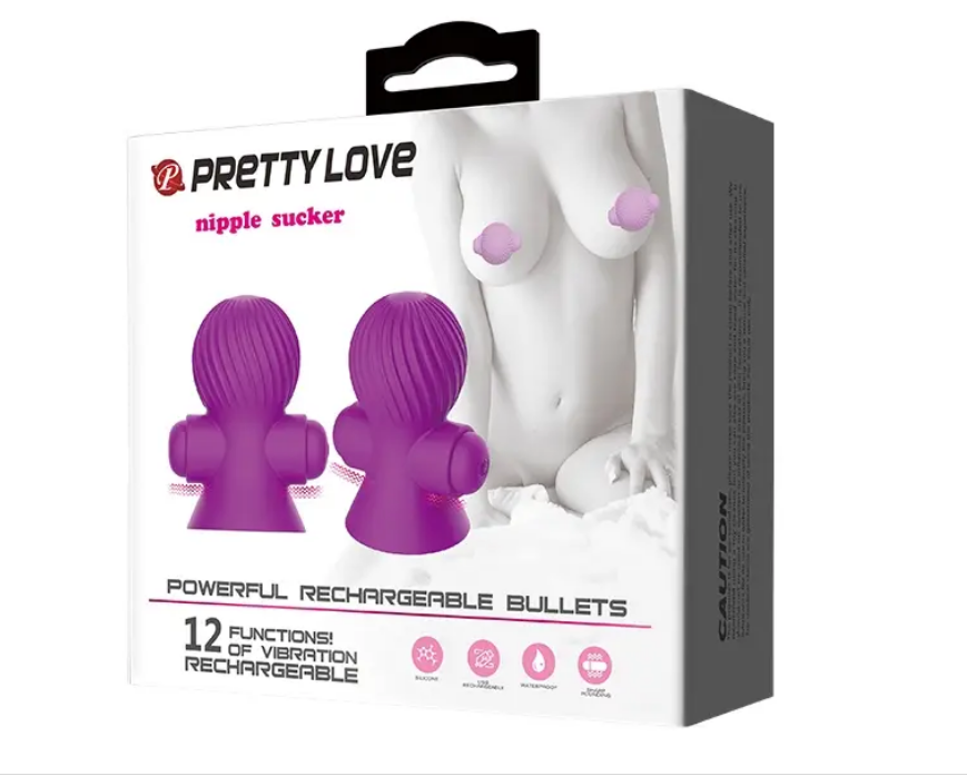 Вибростимуляторы для сосков PRETTY LOVE - Nipple Sucker фиолетовый