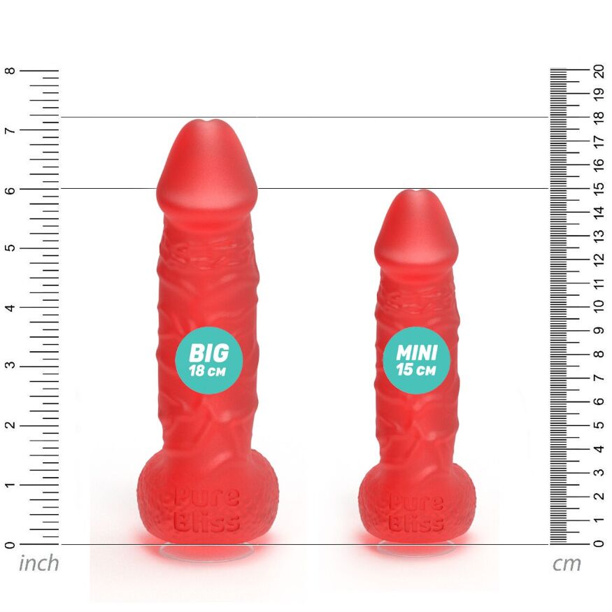 Мыло в форме пениса Pure Bliss MINI Red, крафтовое мыло-член, натуральное