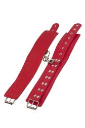 Окови Leather Restraints Leg Cuffs, Red
