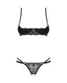 Комплект Obsessive Nutris 2-pcs crotchless set XS/S