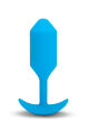 Анальна пробка з вібрацією b-Vibe VIBRATING SNUG PLUG розмір L, синя