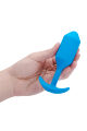 Анальна пробка з вібрацією b-Vibe VIBRATING SNUG PLUG розмір L, синя