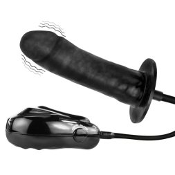 Вибратор с накачкой - Bigger Joy Inflateable Vibrating Dong
