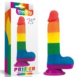 Радужный фаллоимитатор Prider Dildo 7.5"