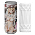 Мастурбатор PRETTY LOVE Pop-Top в виде банки, белый, 9 х 3.5 см