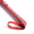 Красный флоггер с шипами DS Fetish Studded flogger red
