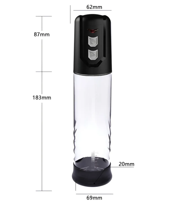 Автоматическая вакуумная помпа с зарядкой от USB CANWIN Penis Pump - P402AU