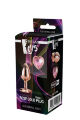 Анальная пробка с сердцем GLEAMING LOVE ROSE GOLD PLUG SMALL