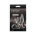 Набор анальных пробок NS Novelties Rear Assets - Tapered Trainer Kit - Gunmetal - Black