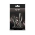 Набор анальных пробок NS Novelties Rear Assets - Tapered Trainer Kit - Gunmetal - Black
