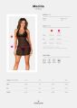 Пеньюар Obsessive Medilla chemise &amp; thong XL/2XL