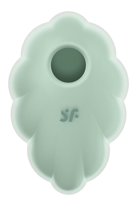 Вакуумний вібратор із дизайном у вигляді хмари Satisfyer Cloud Dancer м'ятний