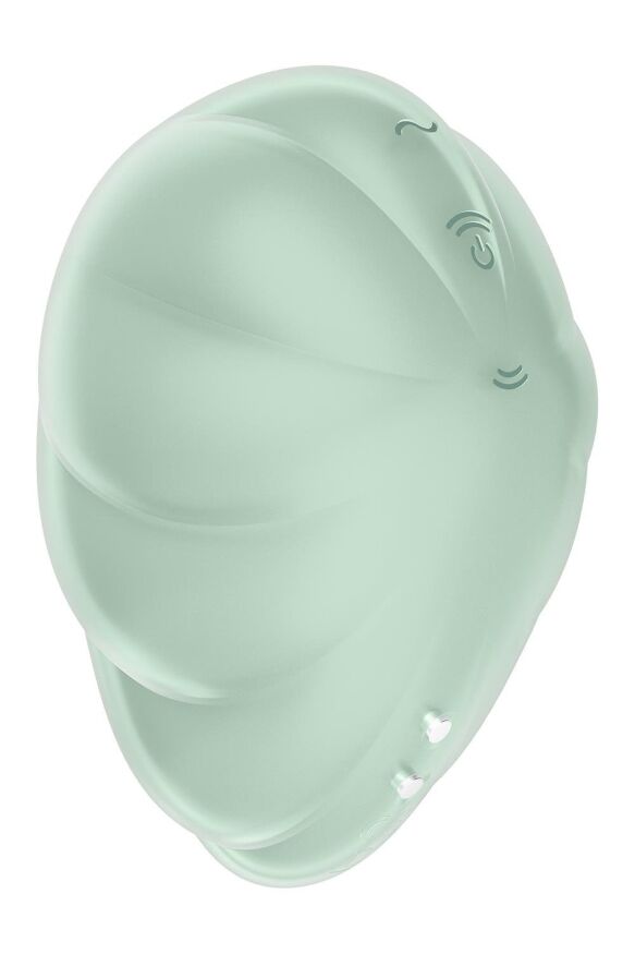 Вакуумний вібратор із дизайном у вигляді хмари Satisfyer Cloud Dancer м'ятний