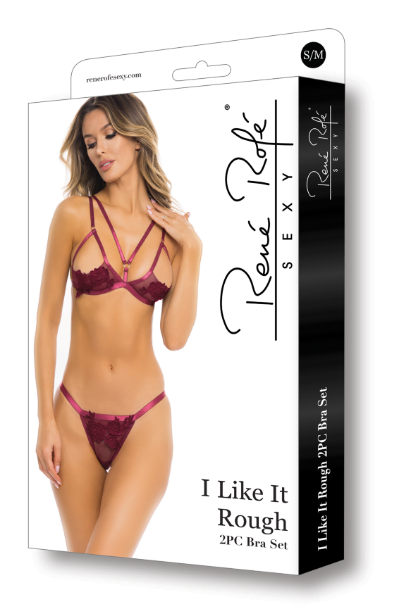 Комплект белья I LIKE IT ROUGH 2PC BRA SET BURGUNDY, S/M