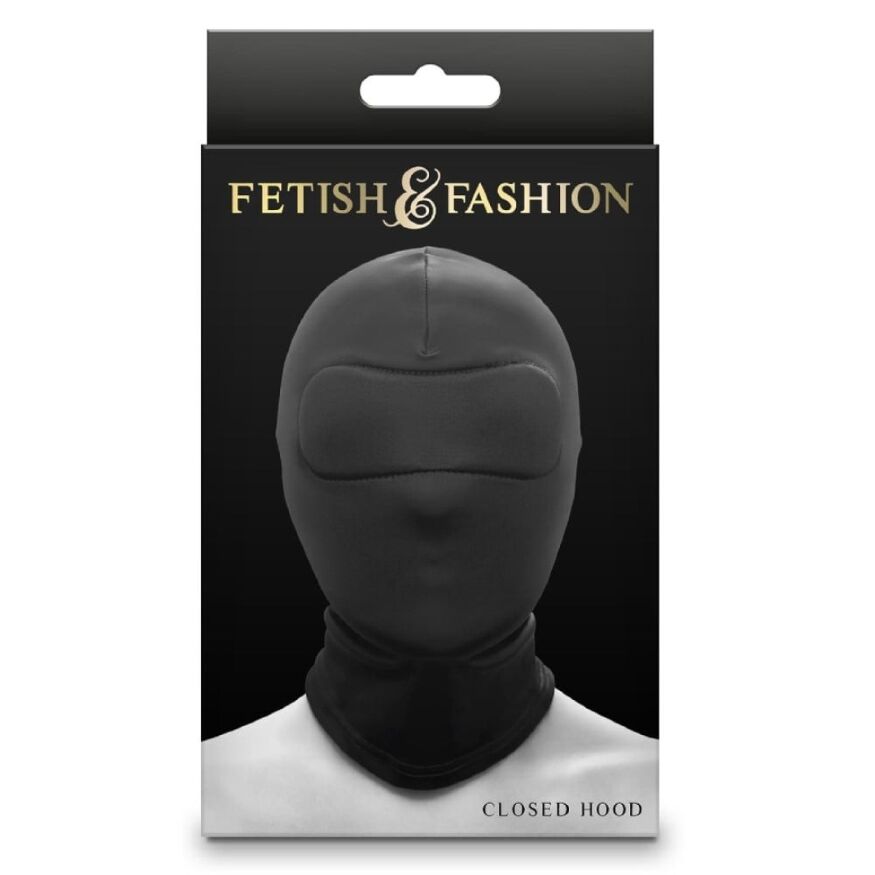 Капюшон на голову з накладкою на очі NS Novelties Fetish &amp; Fashion, чорний