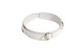 Класичний універсальний нашийник Slave Leather Collar White