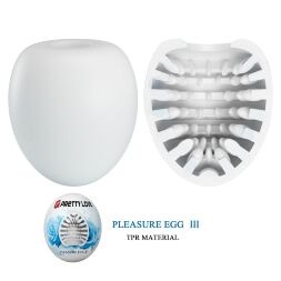 Мастурбатор яйце Pretty Love Pleasure Egg білий
