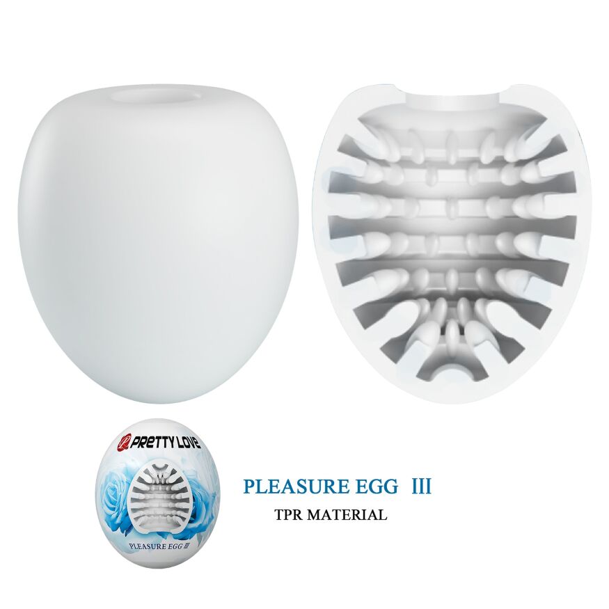Мастурбатор яйцо Pretty Love Pleasure Egg белый
