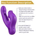 Вібратор - Erospace Sweet Play G-Spot Vibrator With Clitoral Licking &amp; Flapping A17
