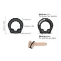 Эрекционное кольцо с металлическими вставками Dorcel STRONGER RING (мятая упаковка)