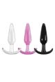 Анальная пробка NS Novelties Jelly Rancher Smooth T-Plug, черный