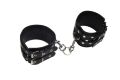 Кайдани на щиколотки Leather Double Fix Leg Cuffs Black