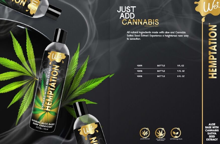 Лубрикант з екстрактом каннабісу Wet Hemptation Natural Hemp, 236 мл