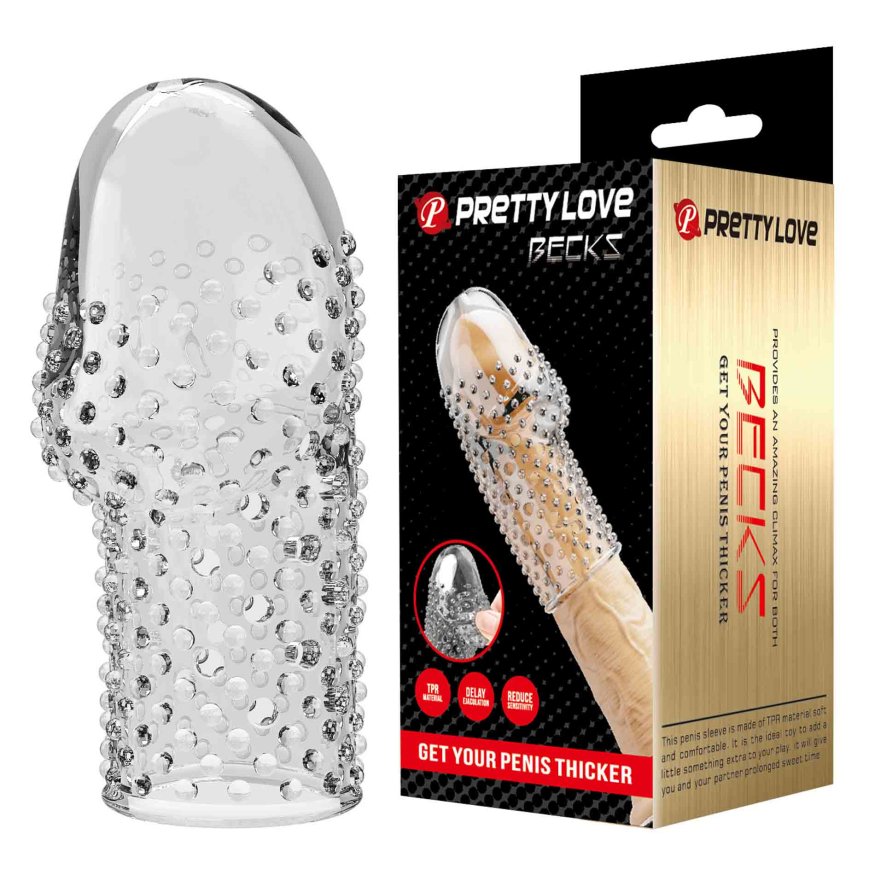 Насадка стимулирующая Pretty Love - Becks Clear TPR, BI-026290M