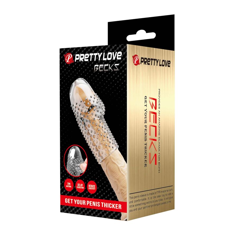 Насадка стимулирующая Pretty Love - Becks Clear TPR, BI-026290M