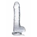 CN-09-0708-00 Фаллоимитатор реалистичный на присоске Jock C-Thru прозрачный, 21 см