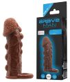 Насадка - презерватив Brave Man, BI-016012 ( коричнева )