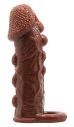 Насадка - презерватив Brave Man, BI-016012 ( коричнева )