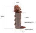 Насадка - презерватив Brave Man, BI-016012 ( коричнева )