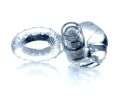 Эрекционное вибро кольцо BOSS Rabbit Vibro Cock Ring Clear, BS6700049