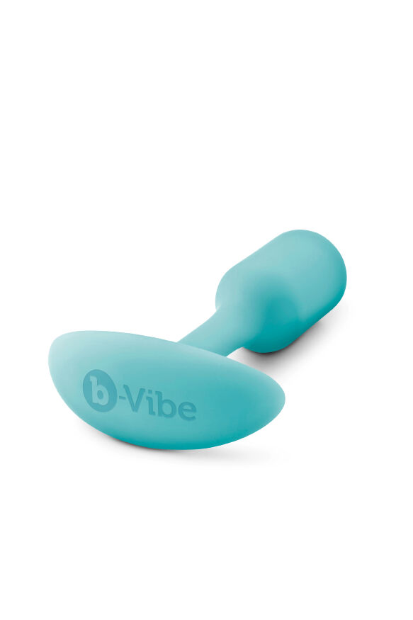 Безшовна силіконова анальна пробка з обтяженням B-Vibe - Snug Plug 1 зелена